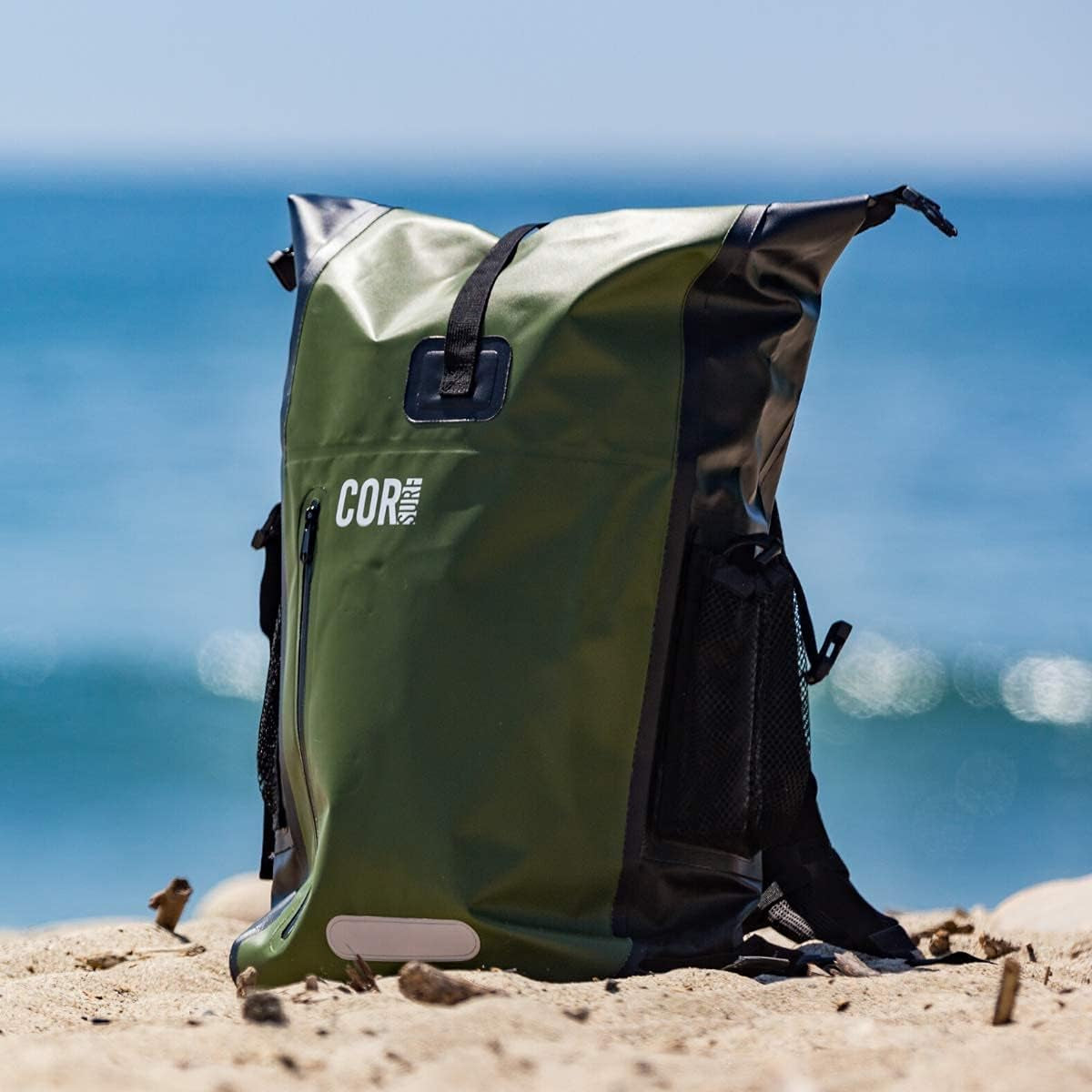 100% Waterproof Heavy Duty Backpack and Dry Backpack for Swimming, Boating or Kayaking, Roll-Top Design with Sonically Welded Seams and Padded Laptop Sleeve (40L, 21 X 15 X 8 Inches)