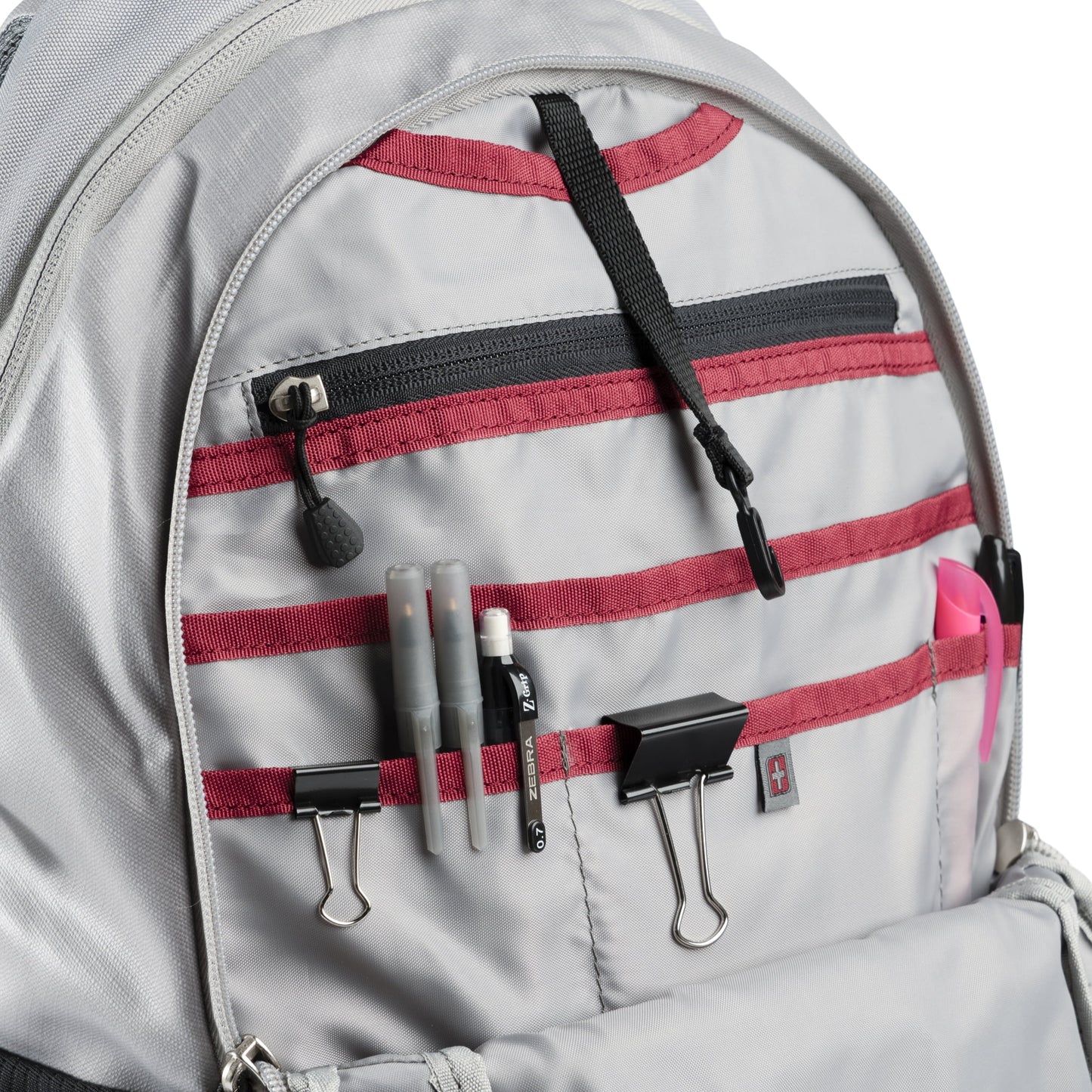 Unisex 20 Liter Compressor Backpack for School or Work, Grey