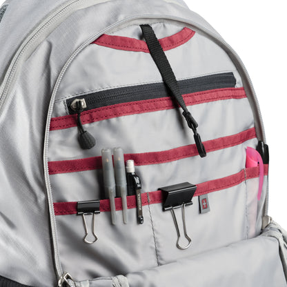 Unisex 20 Liter Compressor Backpack for School or Work, Grey