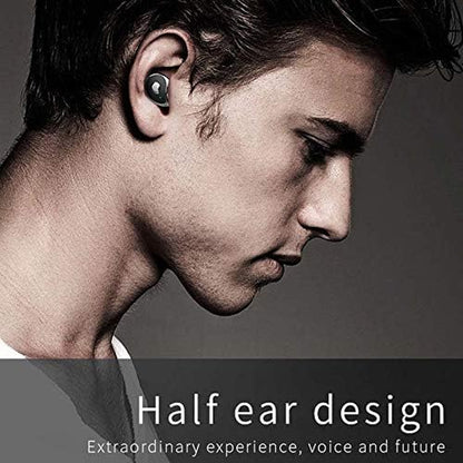 Wireless Earbuds, Powerful Customized Sound with Big Bass, Built-In 4 Mic, Button Control, IPX6 Waterproof Bluetooth Earbuds, Wireless Earphones Compatible with Android & Apple, Colorful