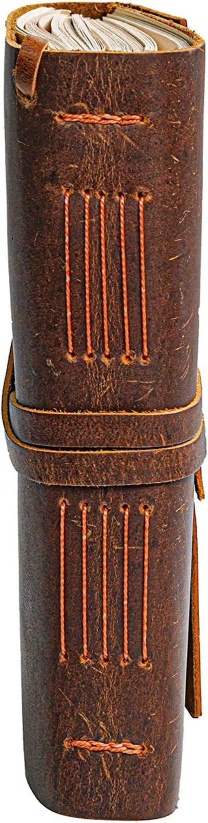 Leather Journal Notebook - Rustic Handmade Vintage Leather Bound Journals for Me