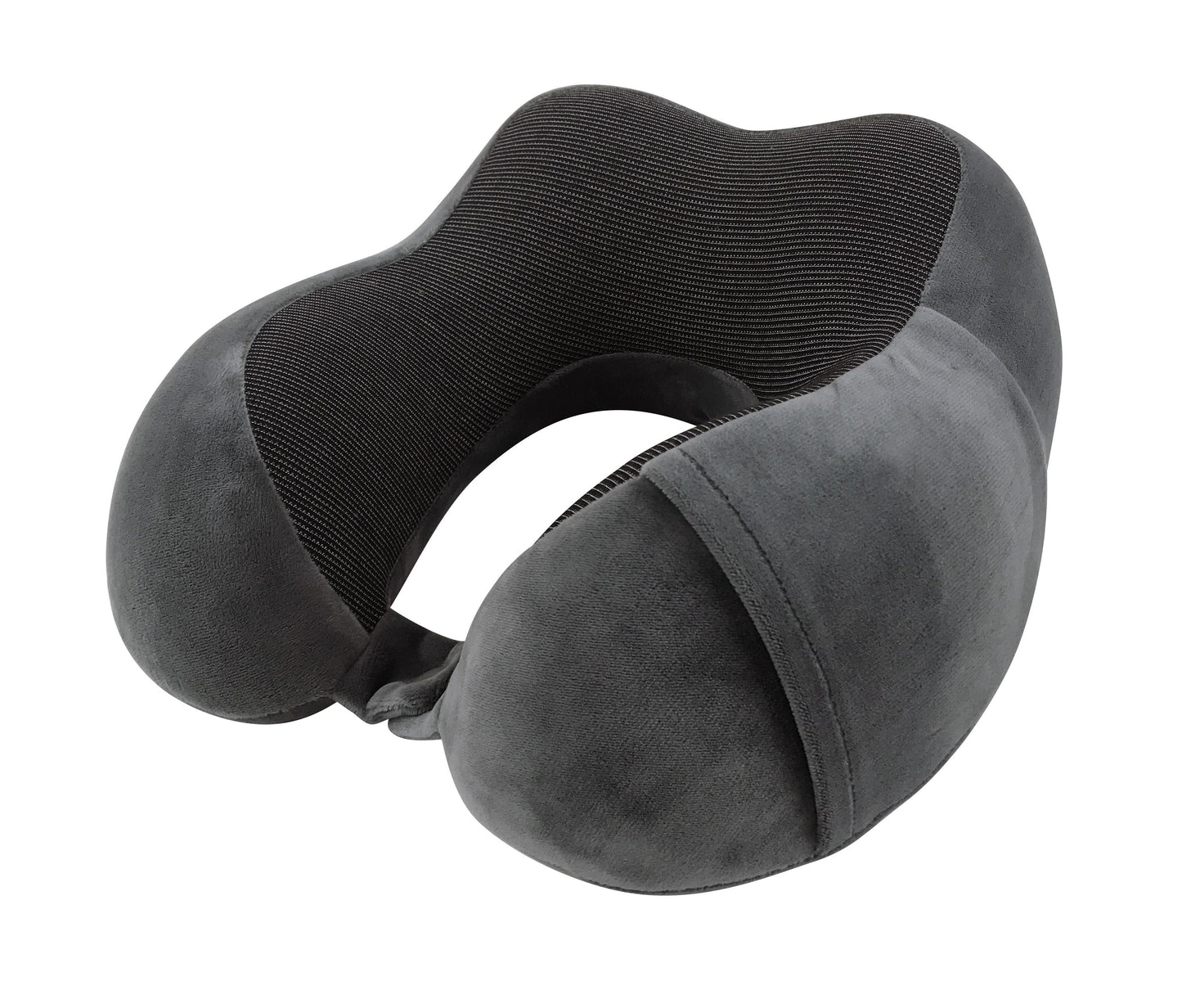 4-Piece Ergonomic Memory Foam Neck Pillow Travel Set