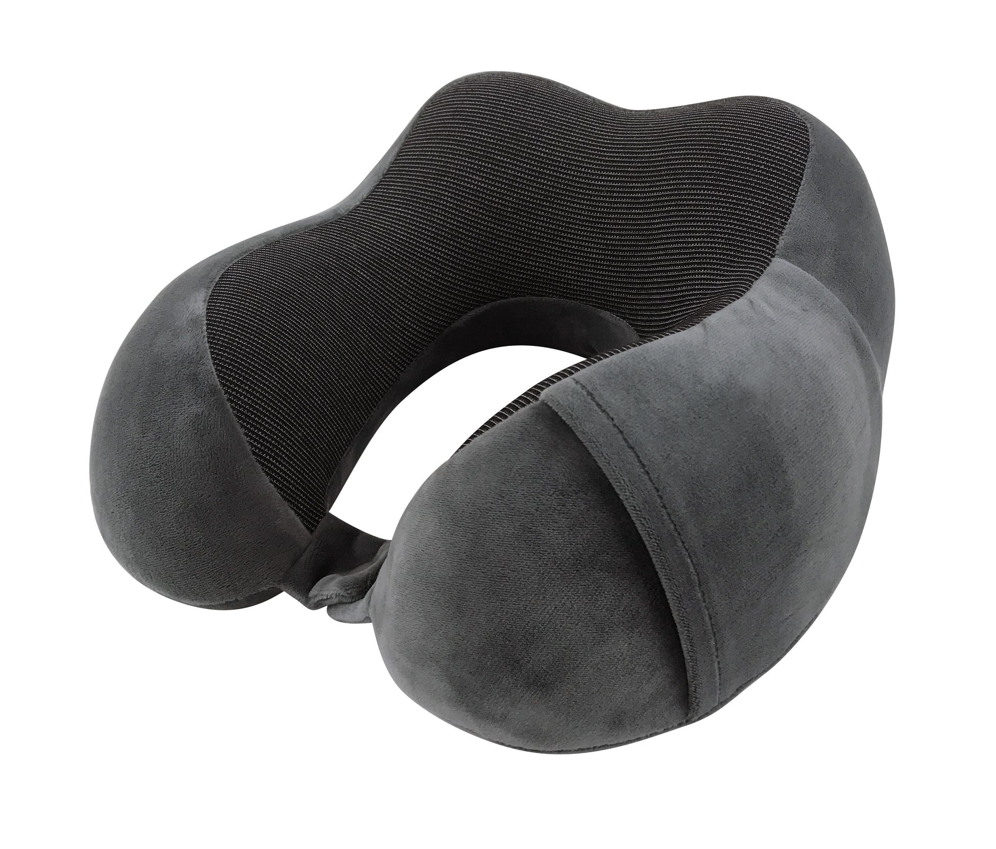4-Piece Ergonomic Memory Foam Neck Pillow Travel Set