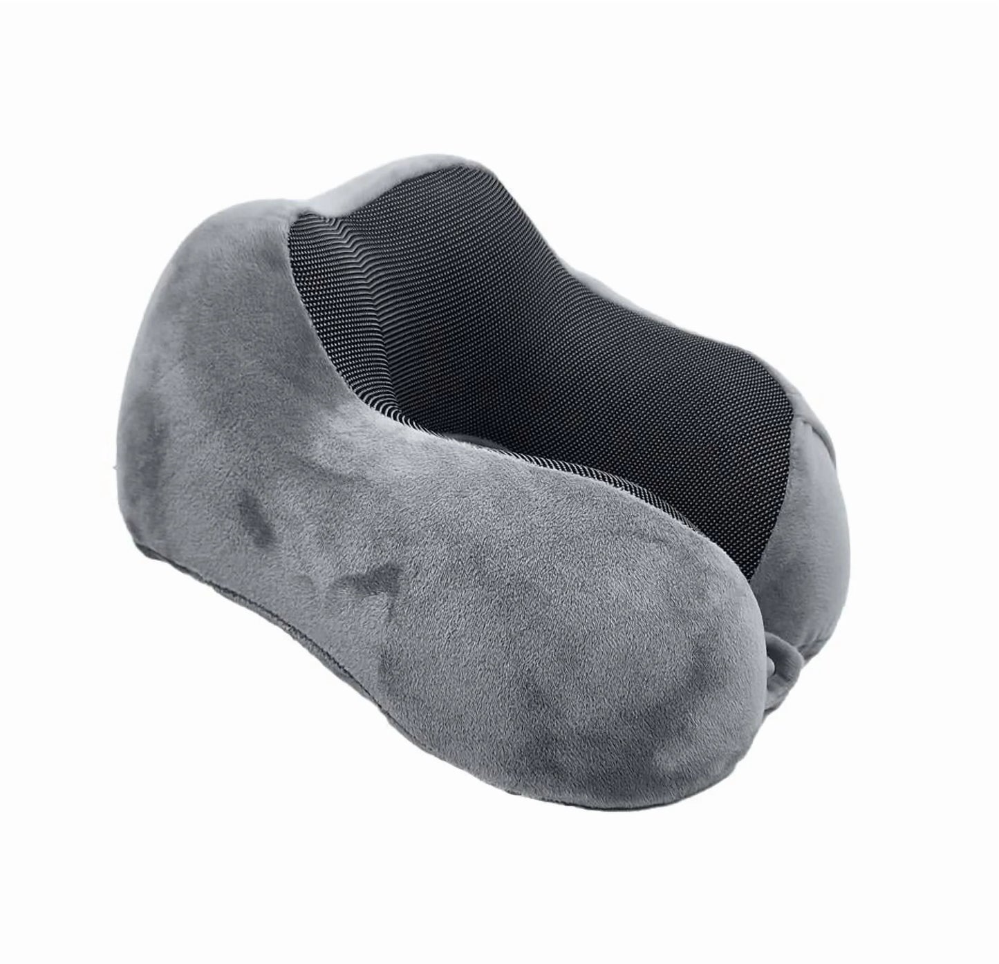 4-Piece Ergonomic Memory Foam Neck Pillow Travel Set