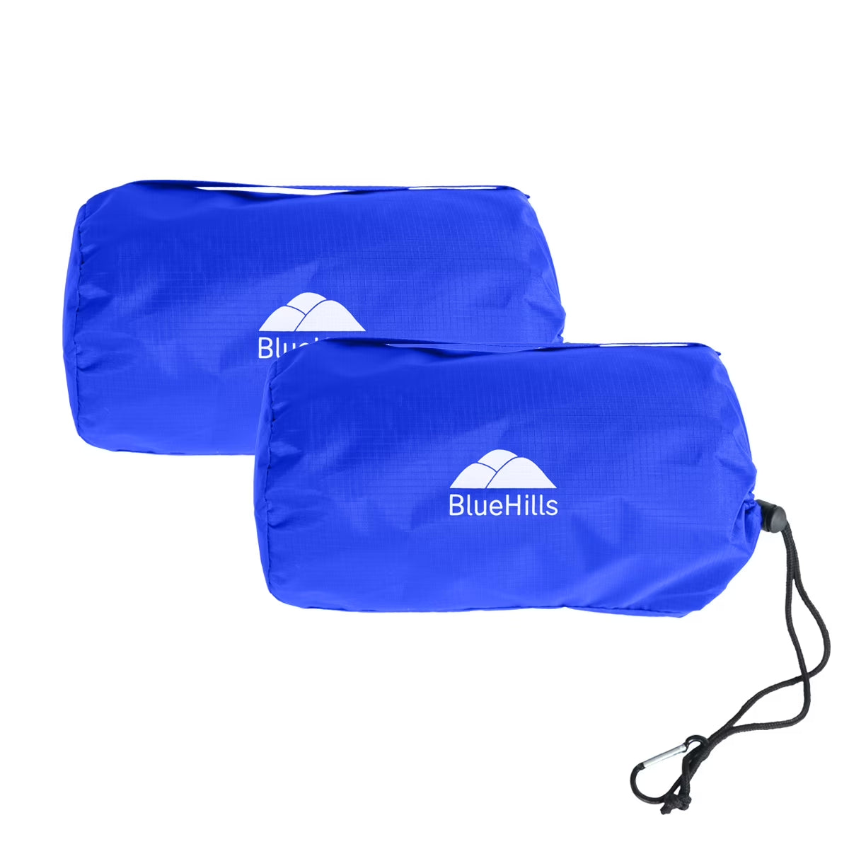 Ultra Compact Airplane Travel Blanket 2 Pack Throw Blanket – Royal Blue