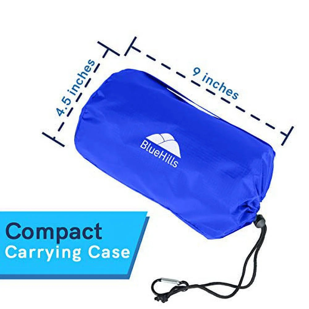 Ultra Compact Airplane Travel Blanket 2 Pack Throw Blanket – Royal Blue