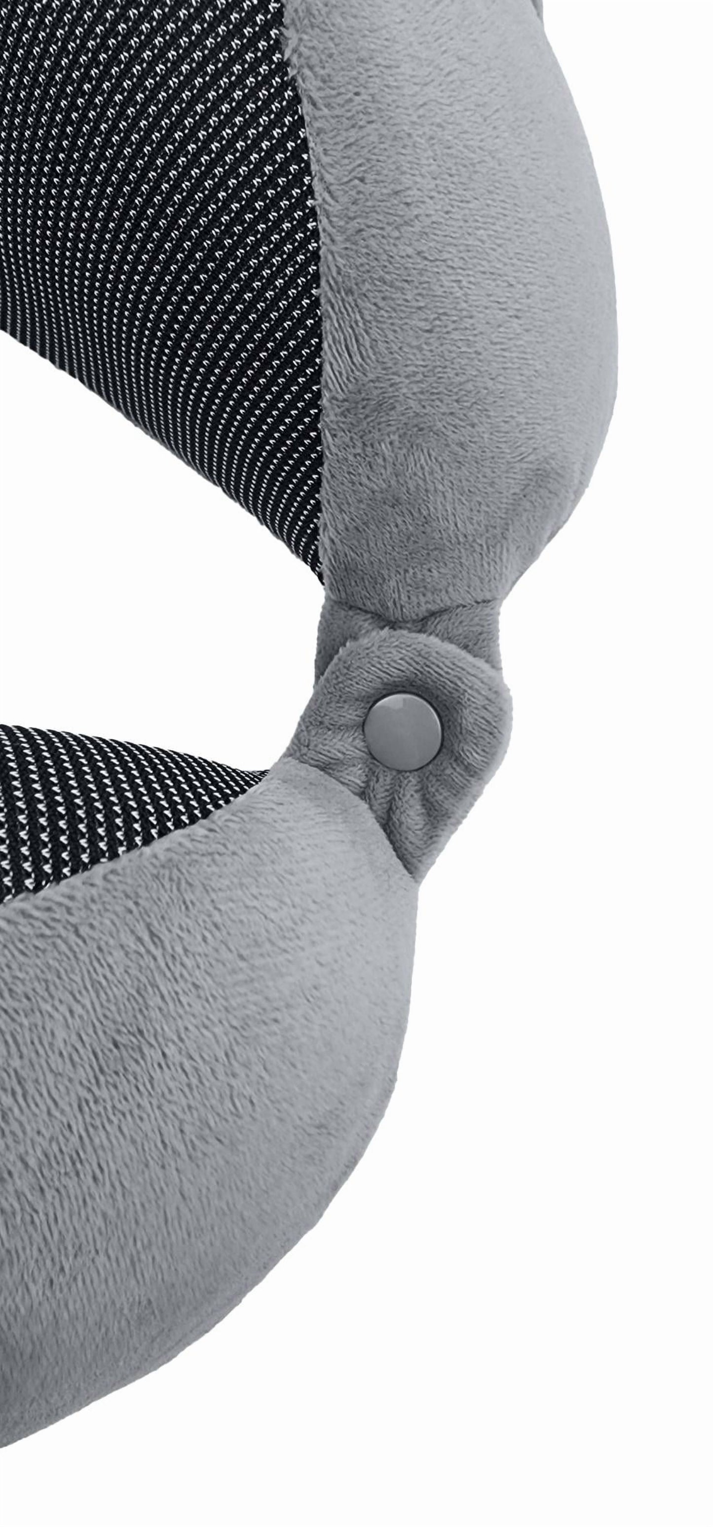 4-Piece Ergonomic Memory Foam Neck Pillow Travel Set