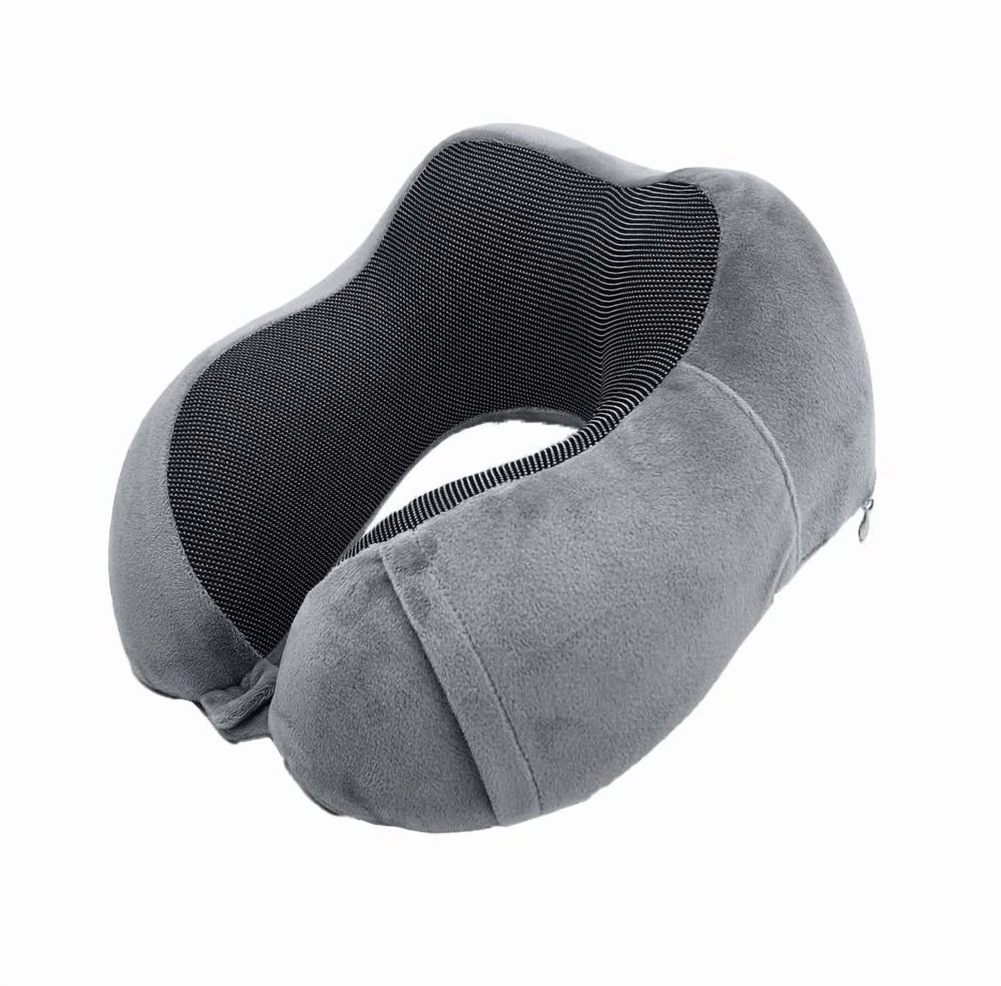 4-Piece Ergonomic Memory Foam Neck Pillow Travel Set