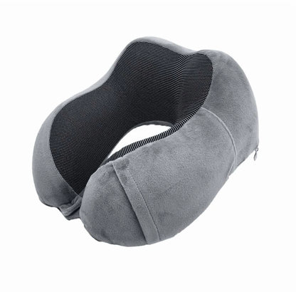4-Piece Ergonomic Memory Foam Neck Pillow Travel Set