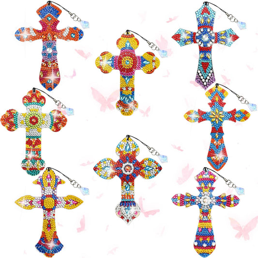 8 Pcs Diamond Painting Bookmark, Diamond Art Kit for Adults