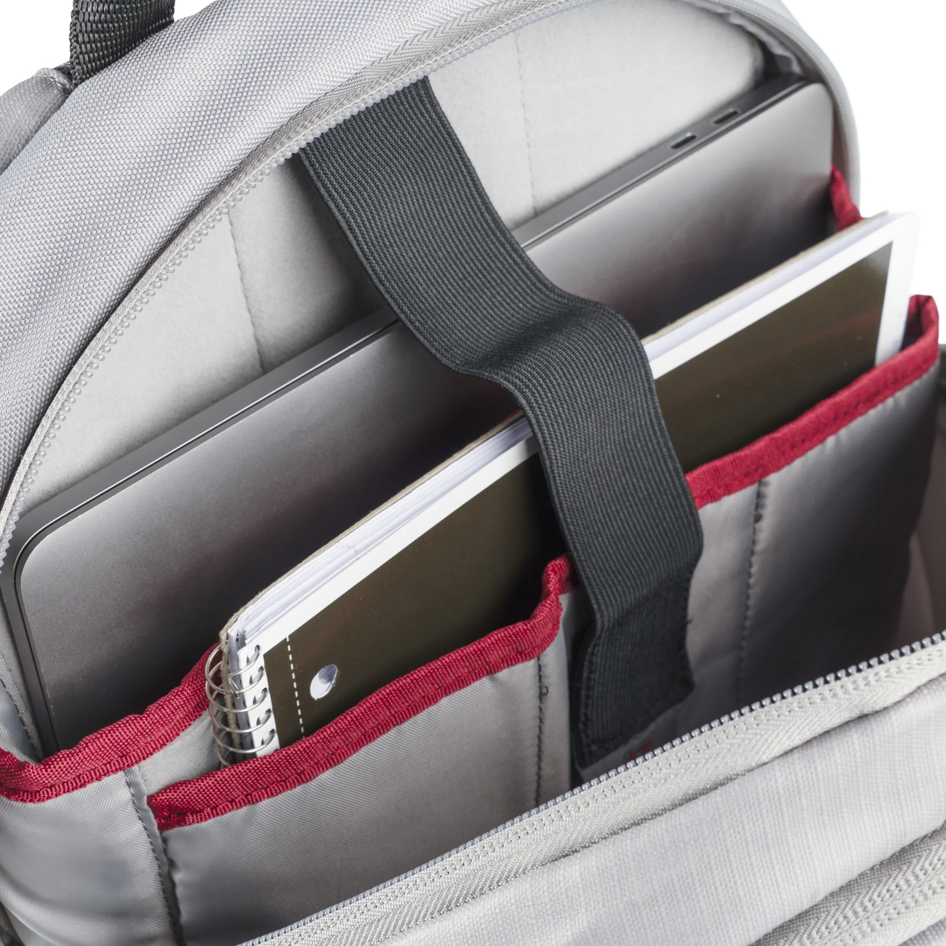 Unisex 20 Liter Compressor Backpack for School or Work, Grey