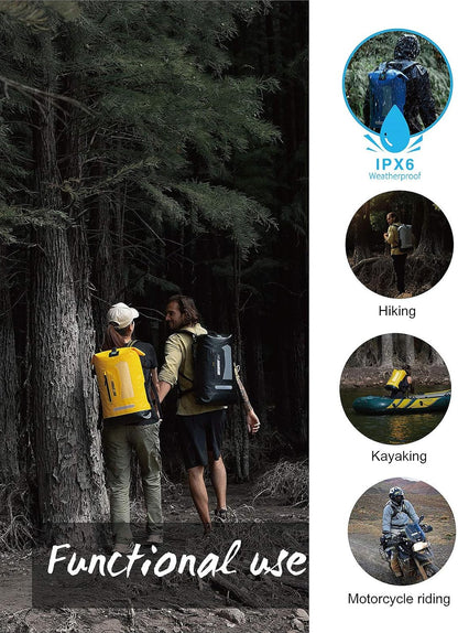 Waterproof Backpack for Men 20L/30L/40L, Floating Dry Bag Kayak, Dry Backpack Hiking