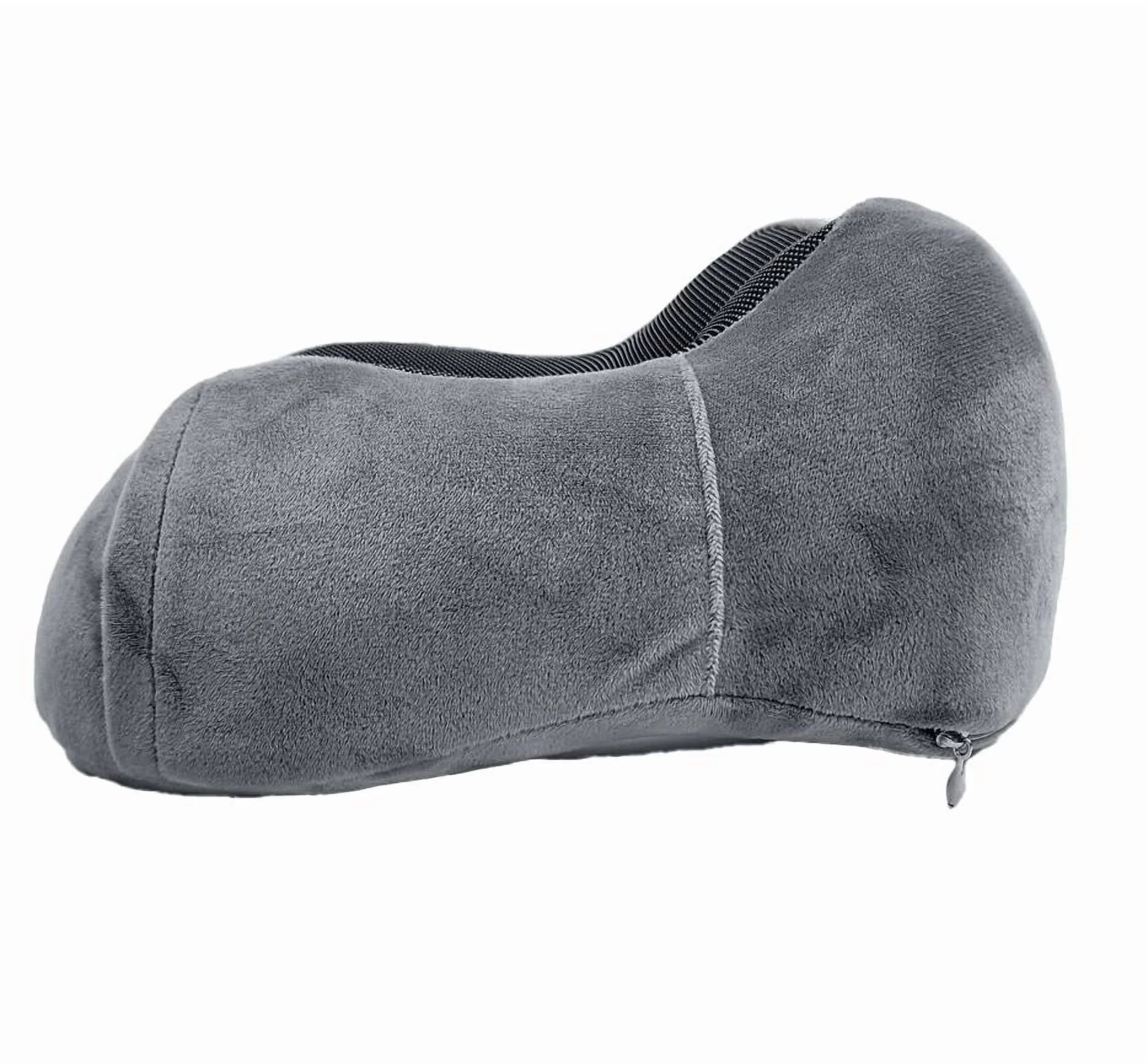 4-Piece Ergonomic Memory Foam Neck Pillow Travel Set