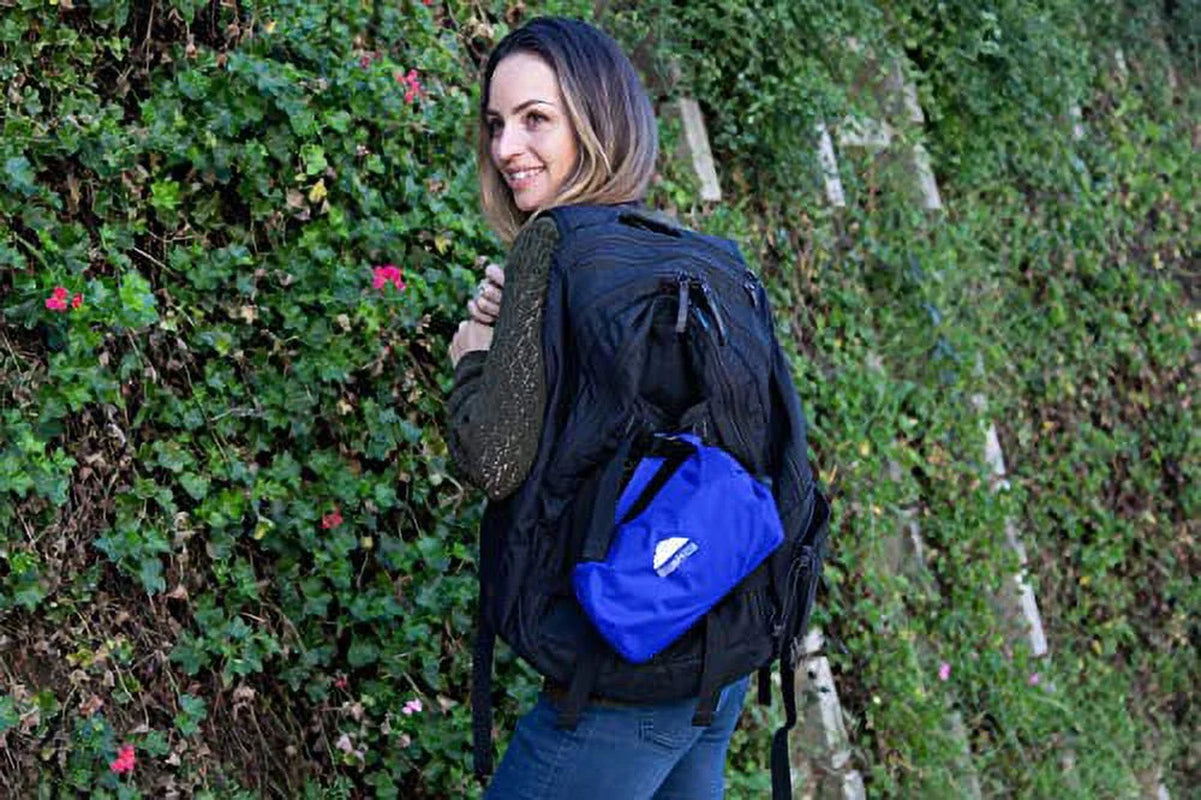 Ultra Compact Airplane Travel Blanket 2 Pack Throw Blanket – Royal Blue